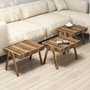 Hanah Home Juego de Mesas Nido Roma - Nogal